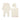 Pink tint embroidered cream 3 pc set by Mema Knits