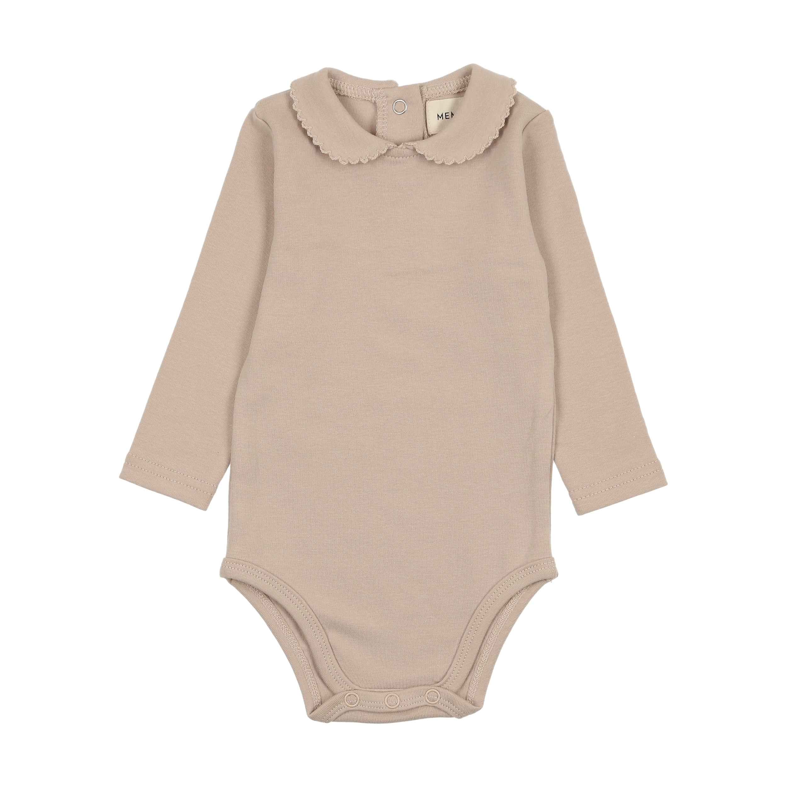 Taupe onesie by Mema Knits