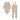 Mema Knits Embroidered collar sand onesie & overall