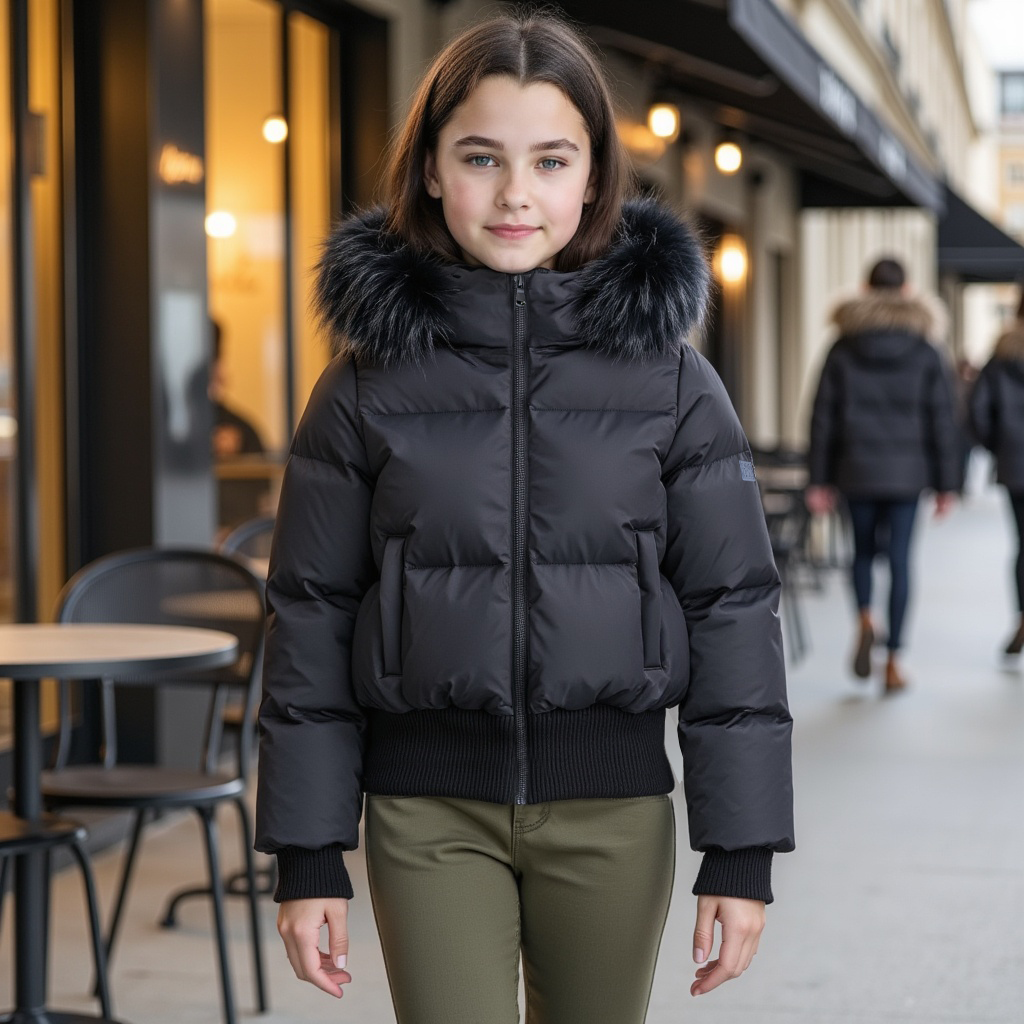 Scotch Bonnet Waisted black coat