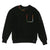 Stitched Pocket Black Sweatshirt By Gem