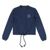 Drawstring blue denim sweatshirt by Luna Mae