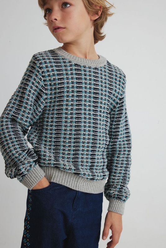 Bebe Organic Sean winter crochet sweater