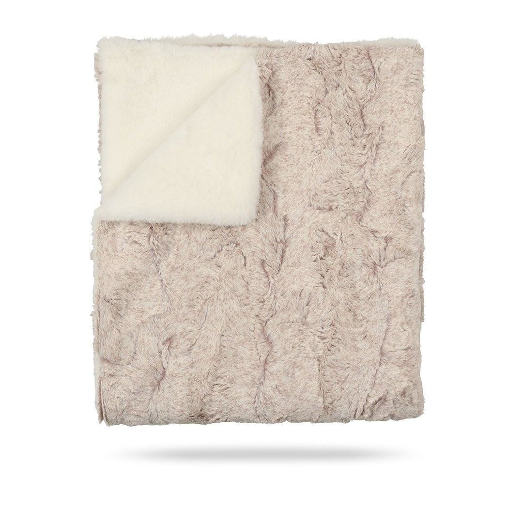 Peluche Oatmeal Heather & Natural Blanket Peluche Oatmeal Heather & Natural Blanket