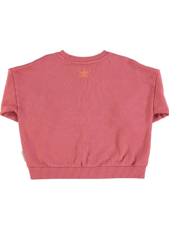 Sea people pink print sweatshirt by Piupiuchick