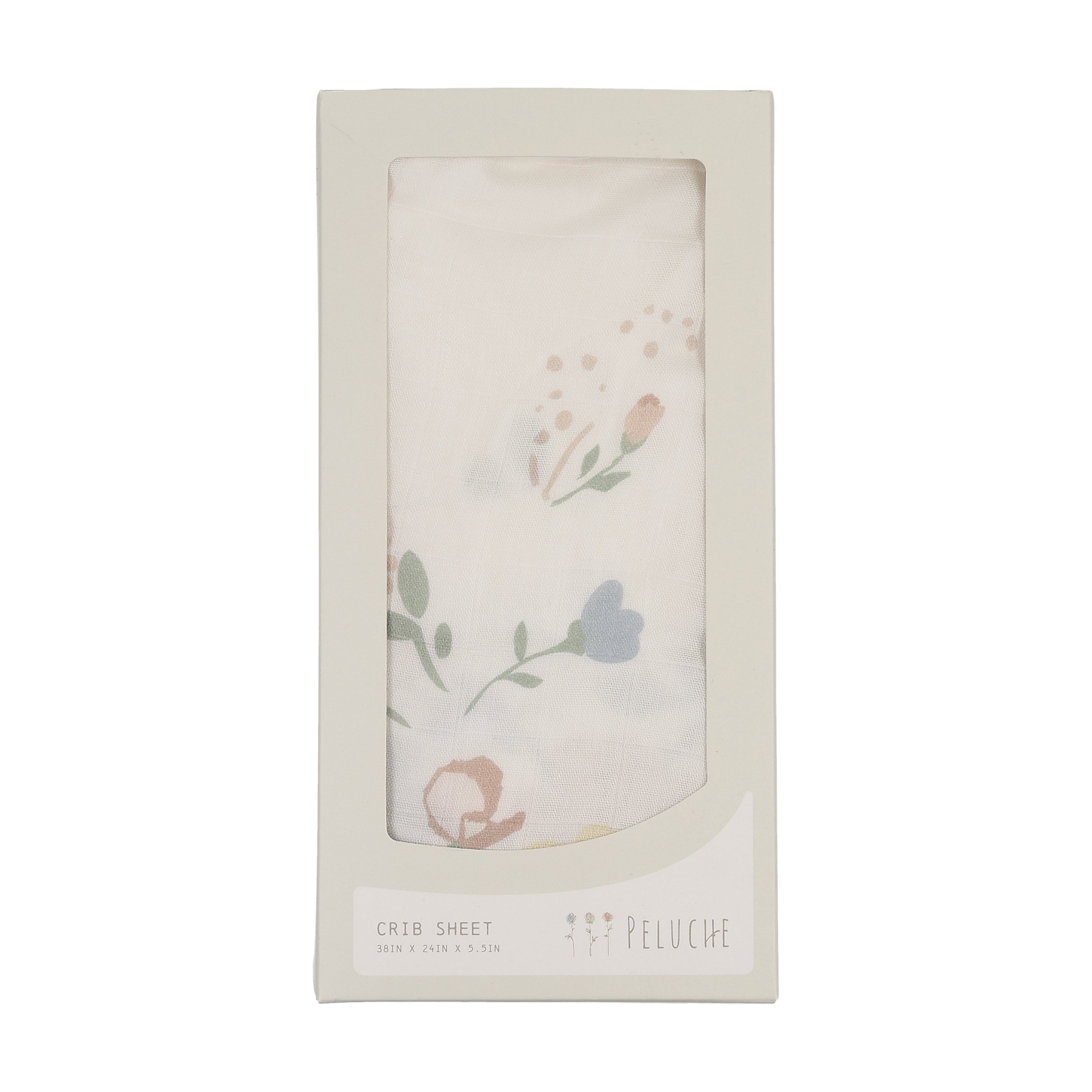 Peluche Gingham Floral Swaddle