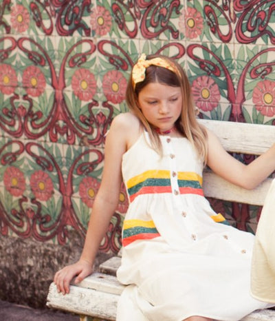Multicolor stripes button down dress by Piupiuchick
