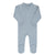 Pointelle knit blue footie + bonnet by Ely's & Co