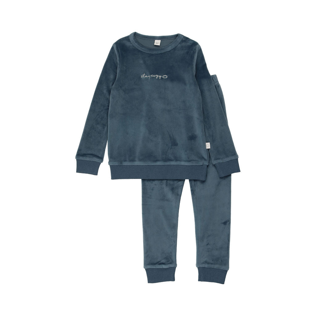 Pouf Stay Cozy Blue Pajamas
