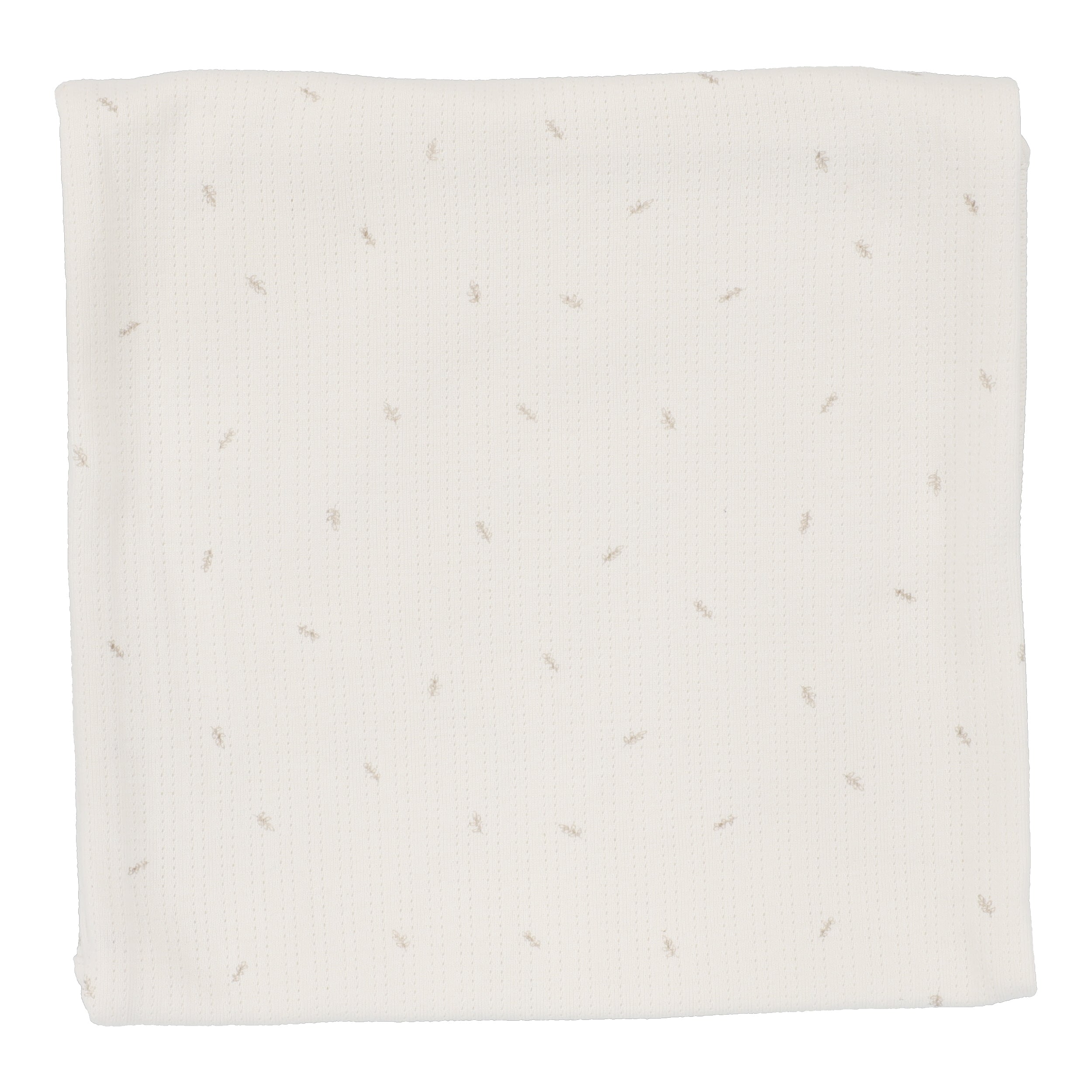 Pointelle printed branch blanket by Lilette