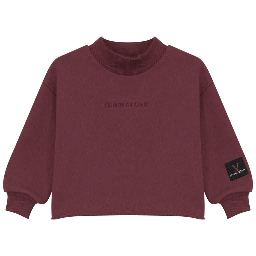 Calla Lili Lyra cranberry sweatshirt