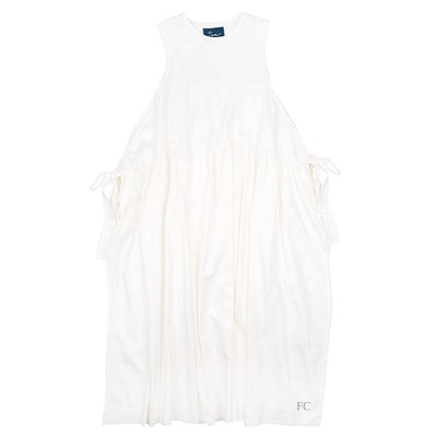 White dress with skirt overlay by Tea
