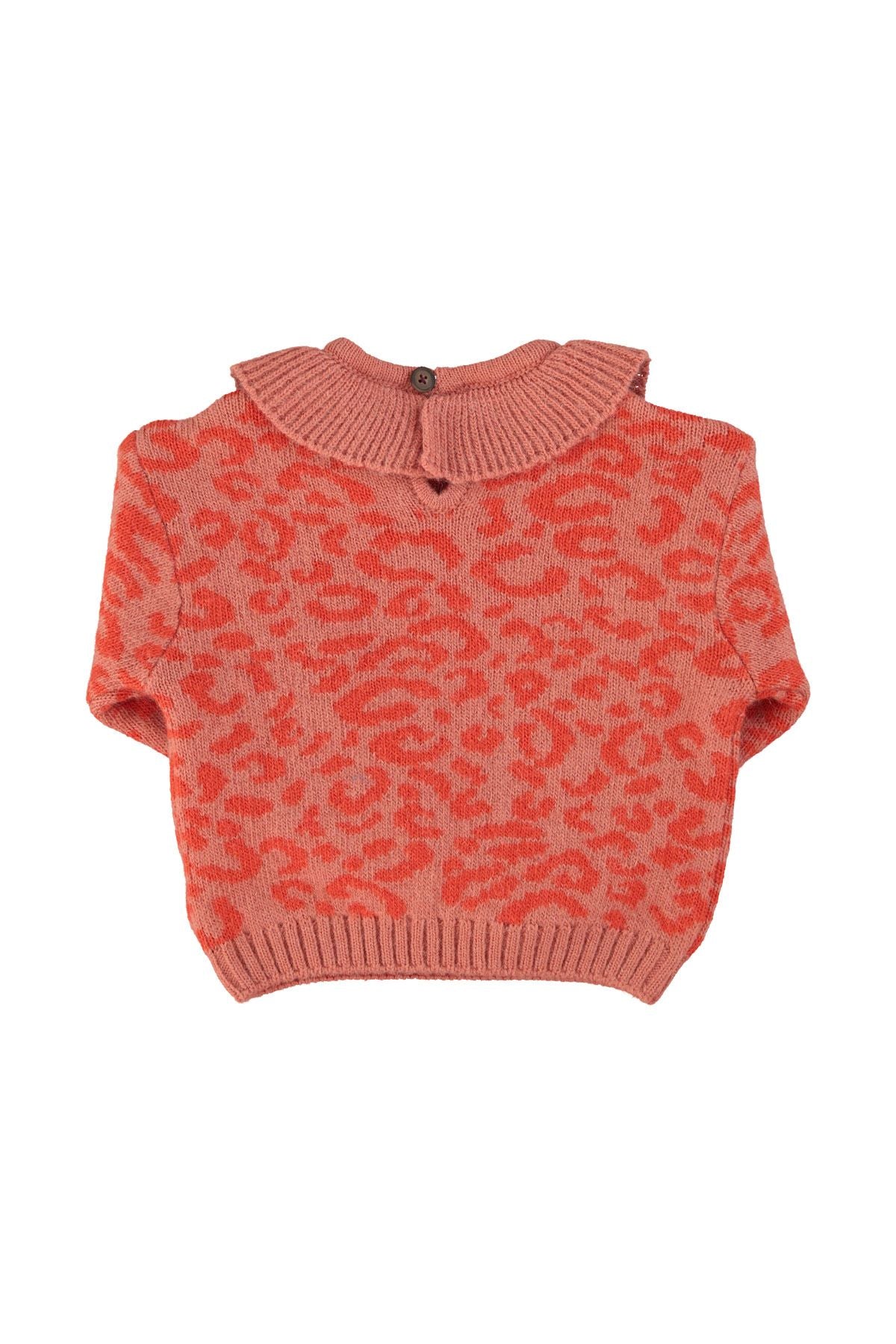 Piupiuchick Knitted animal print sweater set