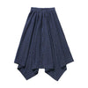 Kerchief Blue Plaid Skirt by Zaikamoya