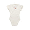 Heart ivory romper by Ely's & Co