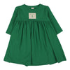 Patch green 3 quarter sleeve dress by Lil Leggs