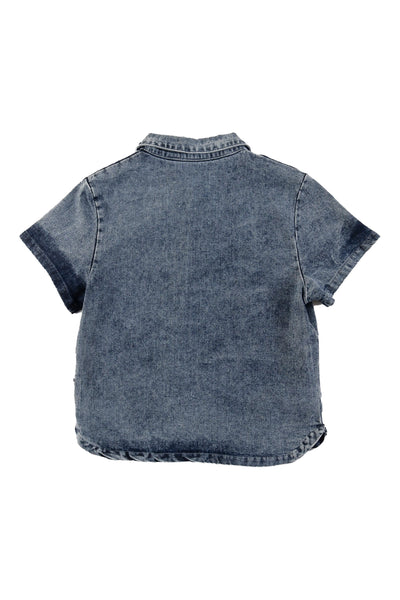 Front pocket mid blue shirt by Loud