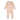 Lilette Bear applique dusty pink footie