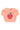 Piupiuchick Apple print pink collar sweatshirt