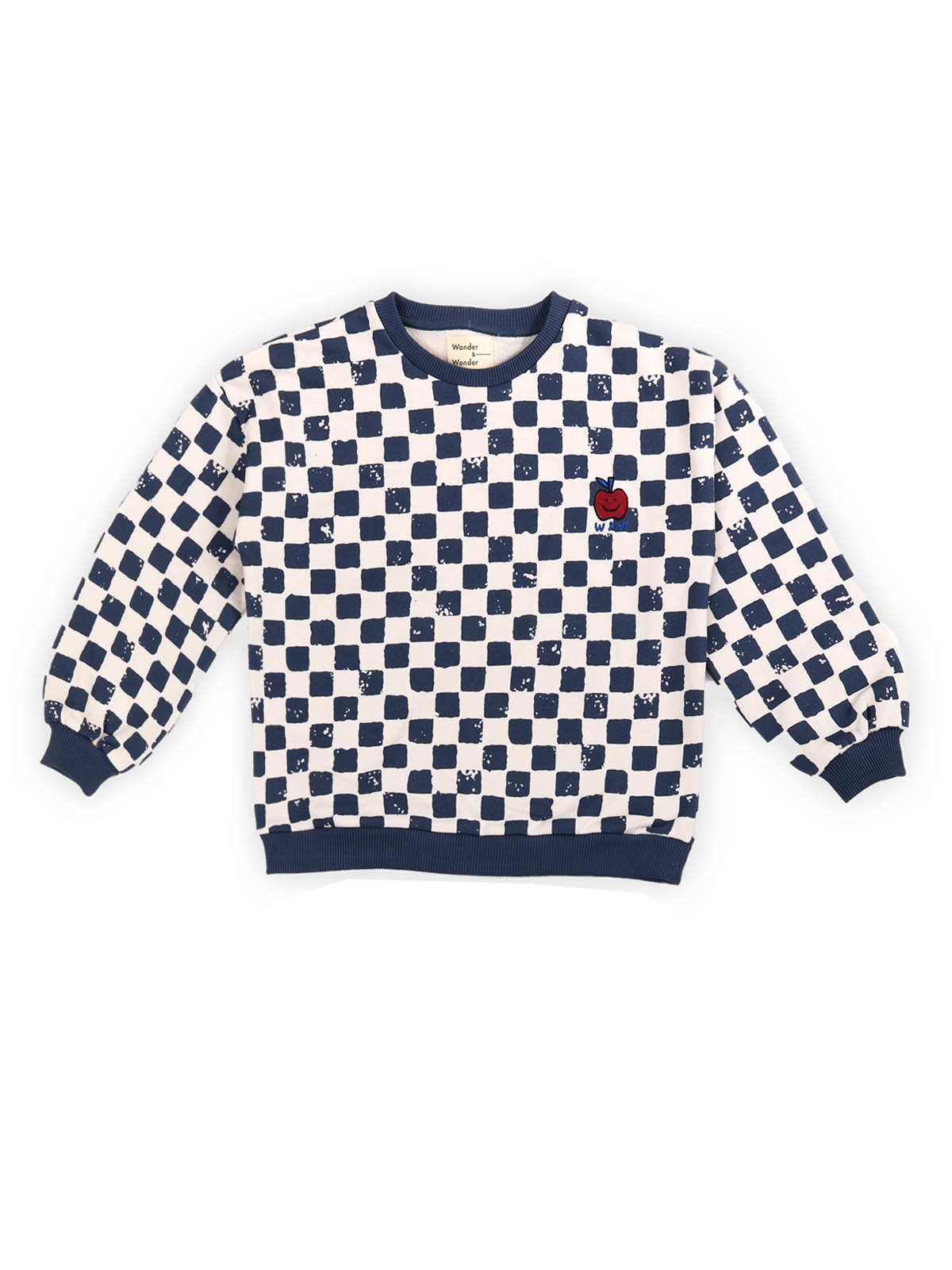 Wander & Wonder Checkerboard sweatshirt