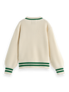 Chest embroidery v-neck pullover by Scotch & Soda