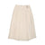 Cream pleated buckle skirt by Coco Blanc