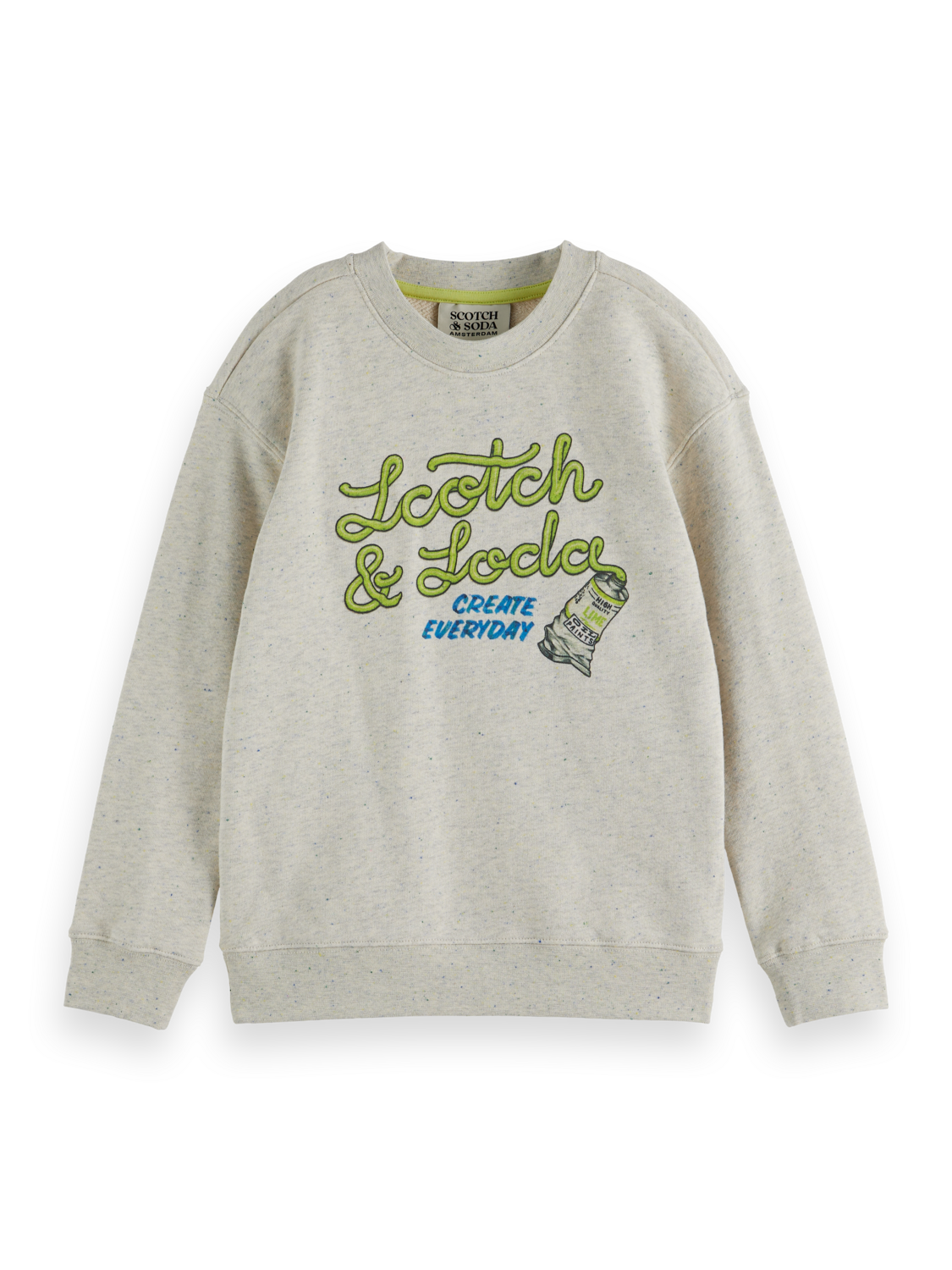 Scotch & Soda Artwork Mélange Sweatshirt
