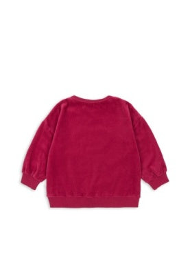Konges Slojd Velour sangria sweatshirt