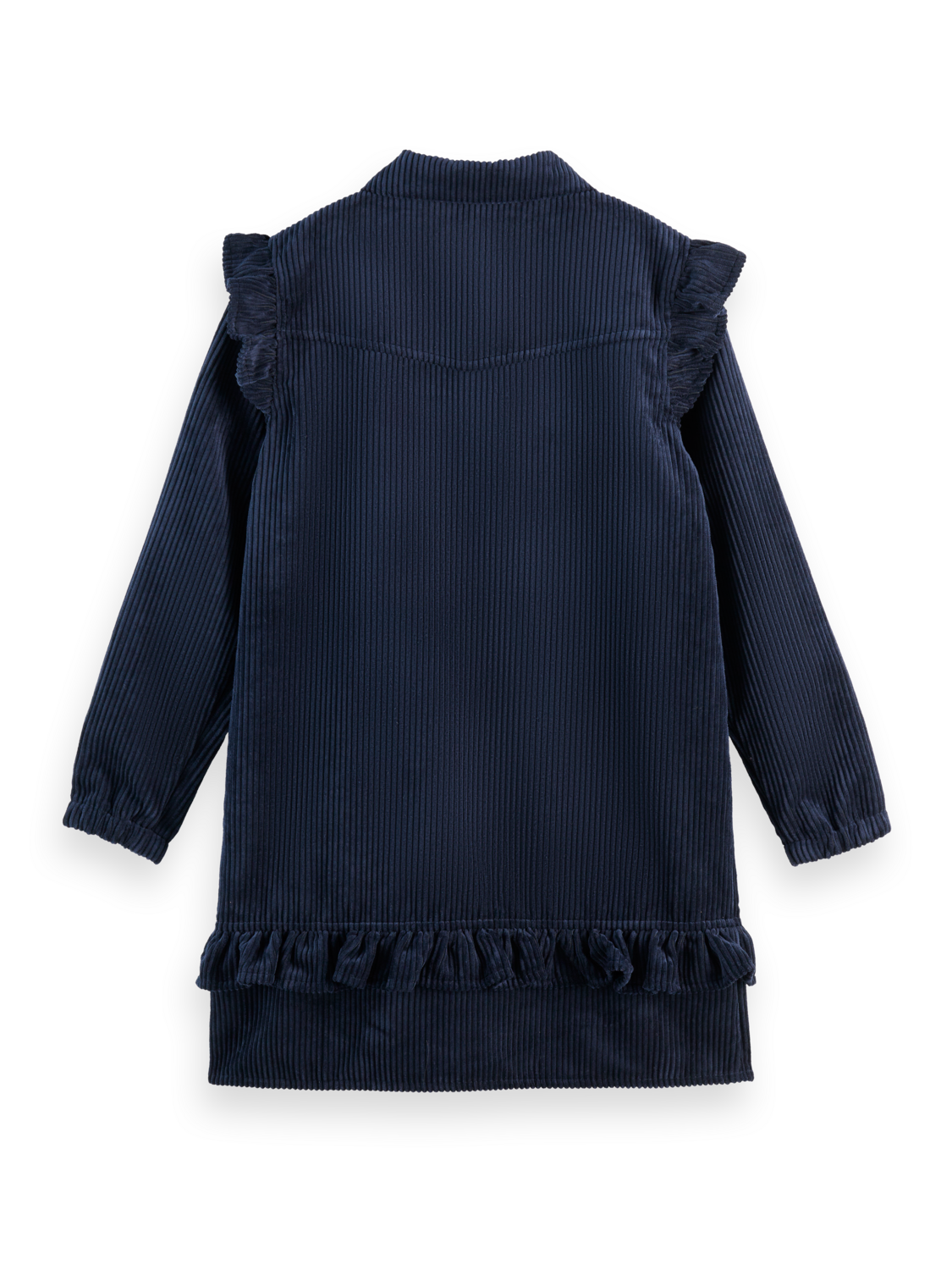 Scotch & Soda Corduroy Ruffle Detail Dress