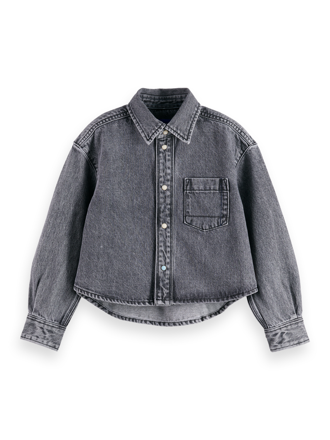Scotch & Soda Washed Black Denim Shirt
