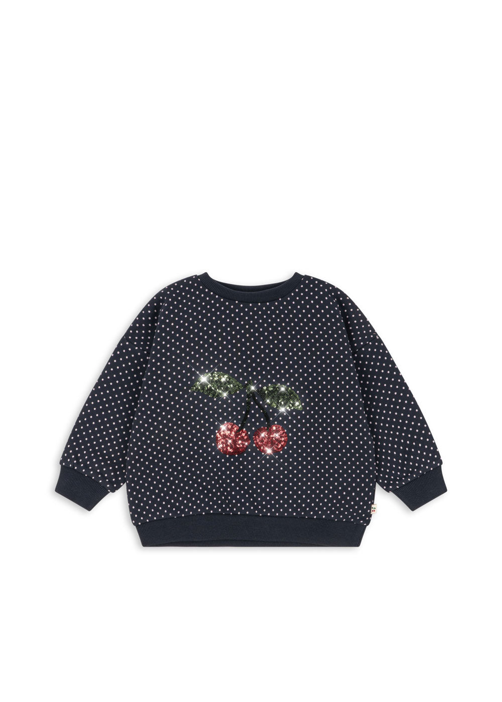 Konges Slojd Lou dot sequin cherry sweatshirt - Flying Colors