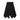 Urban Edge Uneven black denim skirt