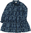 Patchwork navy dress by Louis Louise