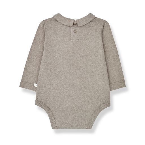 Bettina taupe collar bodysuit by 1 + In The Family