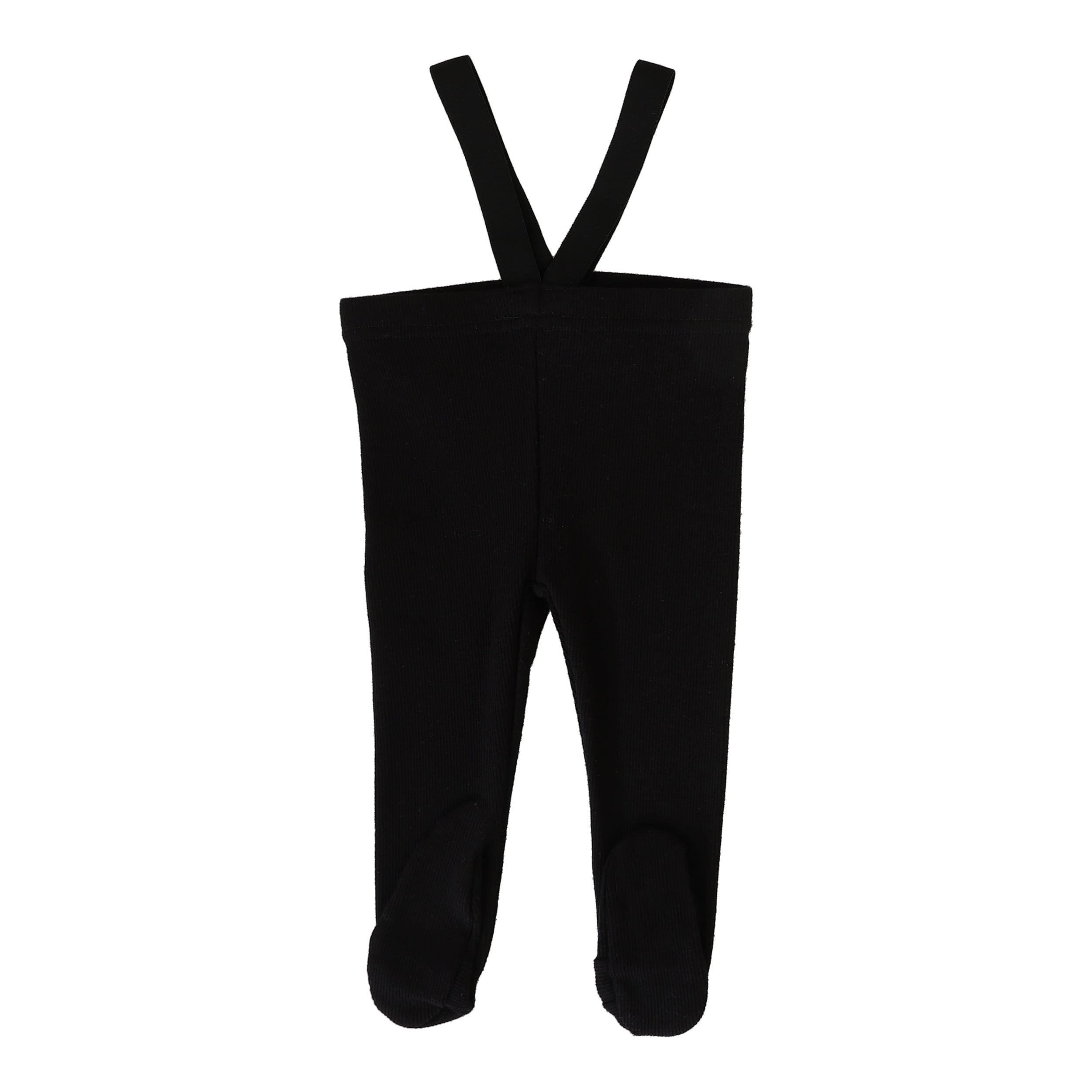 Lil Legs Footed suspender black leggings