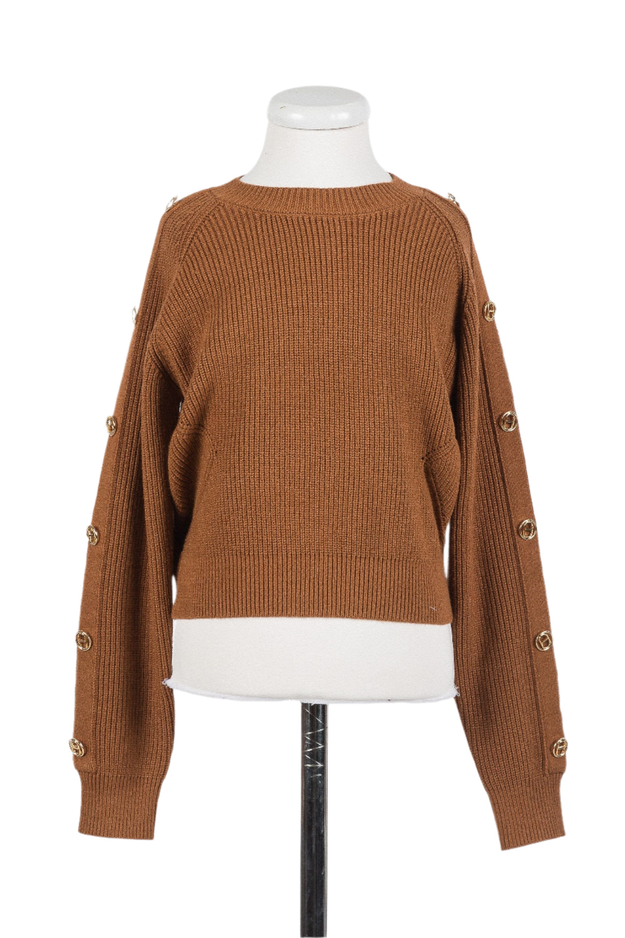 Twinset Camel crewneck sweater