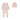 Lilette Pointelle emblem soft pink footie set