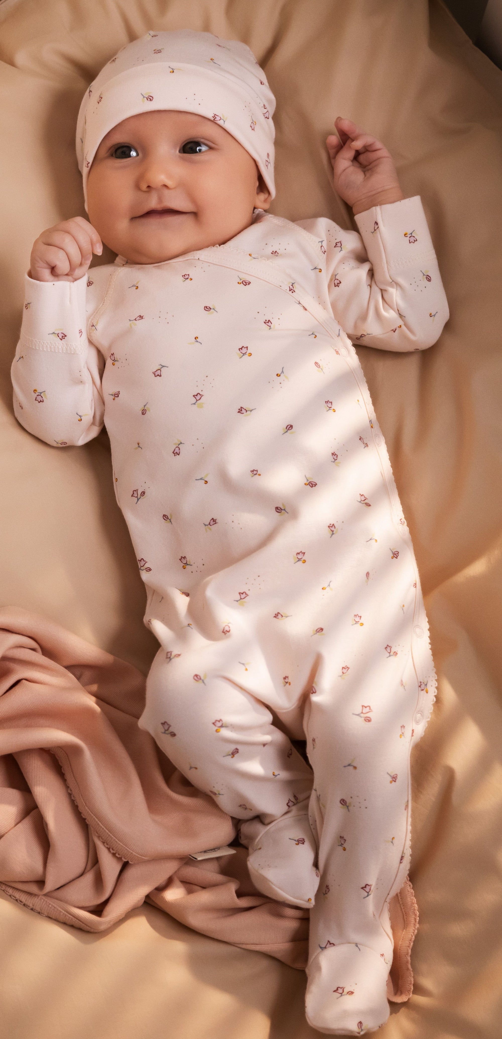 Marmar Airplanes Bloom Footie & Beanie Set