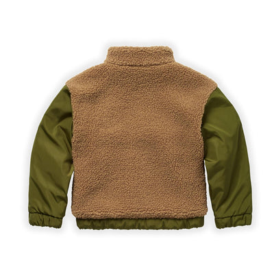 Colorblock Sherpa Jacket by Sproet & Sprout - Flying Colors