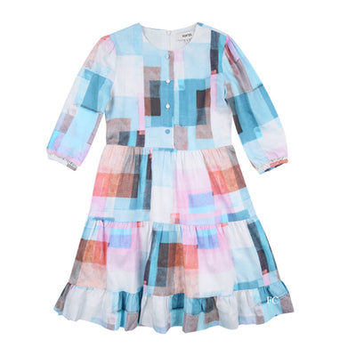 Pastel color tiered dress by Porter
