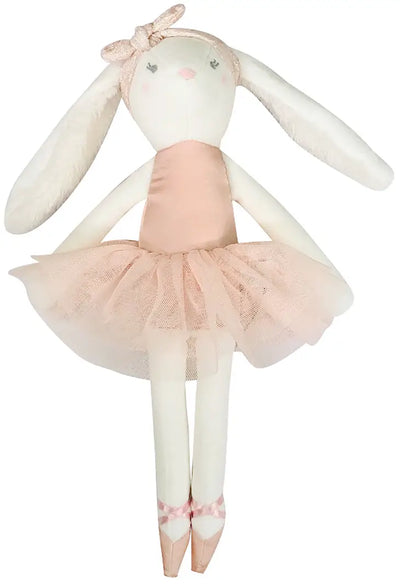 Cotton Velvet Ballerina Bunny Doll by Albetta