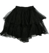Black Marie silk organza skirt by Petite Amalie - Flying Colors