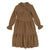 Brown fringed washed dress by Venera Arapu