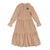 Nude fringed washed dress by Venera Arapu