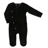 Side buttons black footie by Coton Pompom