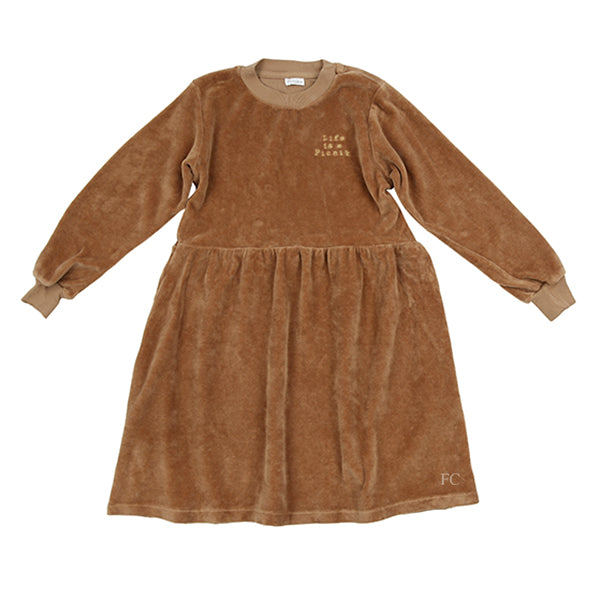 Camel Velour Dress by Picnik - Flying Colors