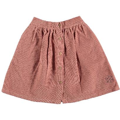 Rose Corduroy Button Skirt by Picnik