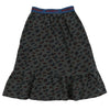 Long leopard frill skirt by Bonmot