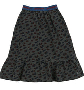 Long leopard frill skirt by Bonmot - Flying Colors