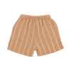 Caramel bermuda stripe shorts by Buho